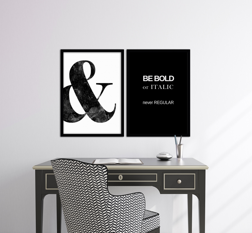 Bold & beautyful - plakaty w ramie